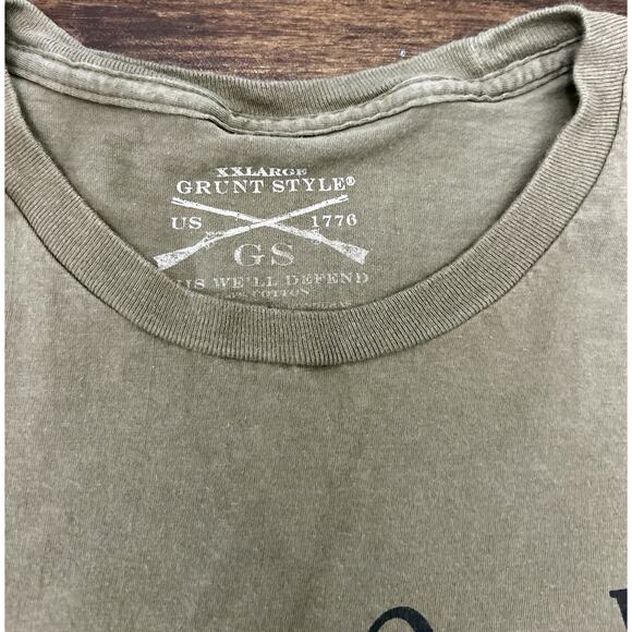 Grunt Style "Grumpy Old Vet" Military Green T Shirt Men's Size XXL - Picture 3 of 4